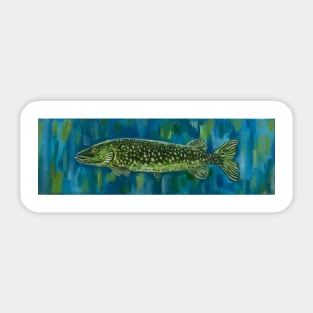 Pike fish Sticker